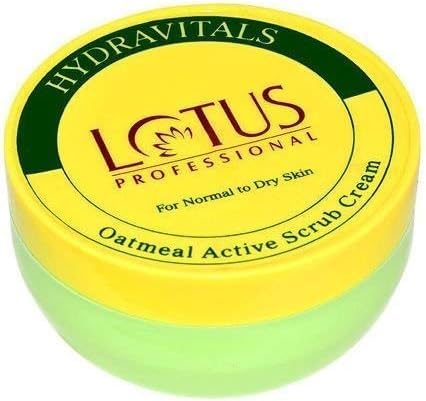 Lotus Pro Hydravitals Oatmeal Active Scrub Cream - for Normal To Dry Skin