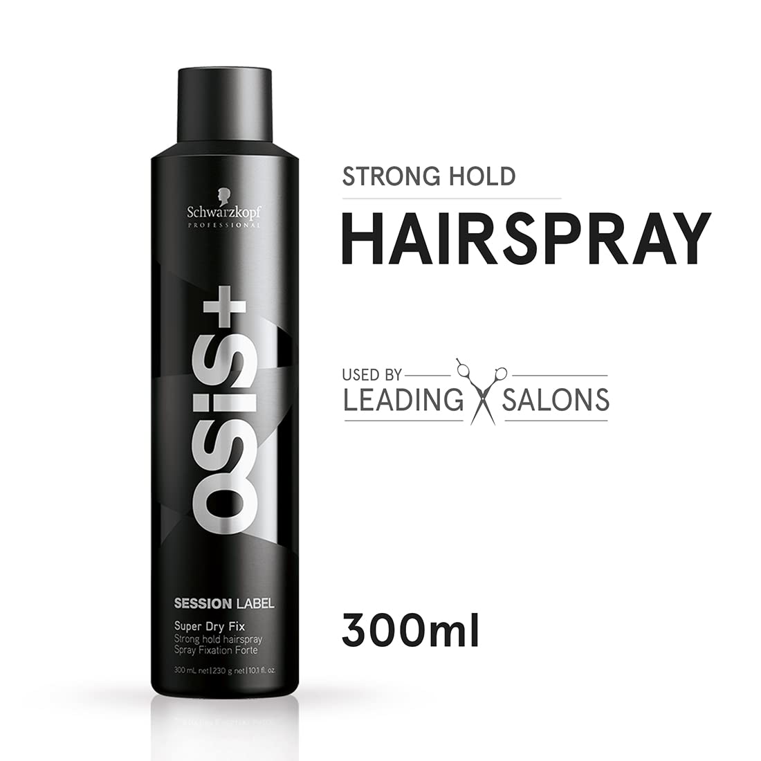 Schwarzkopf Professional Osis + Session Label Strong Hold Hair Super Dry Fix Spray