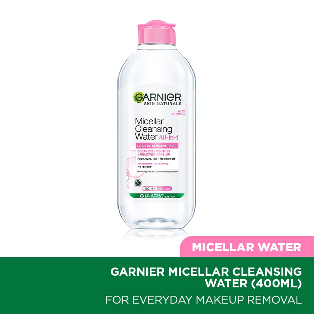 Garnier Skin Naturals, Cleansing Water, Hydrating & Soothing, Micellar Cleansing Water,400ML