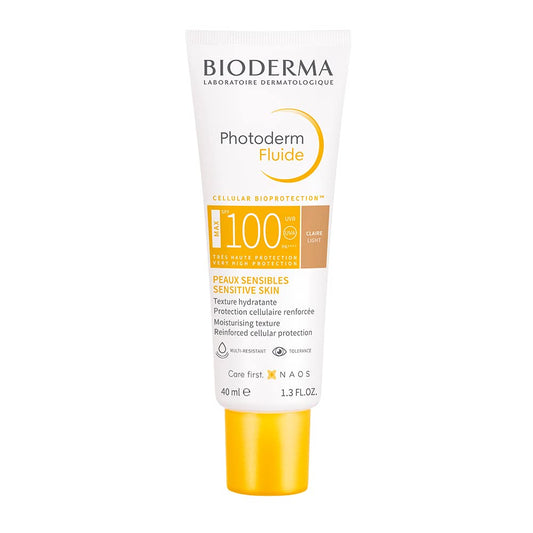Bioderma Photoderm Aquafluide Cream Sunscreen SPF 100+ Claire - UVA Protection, 40ml