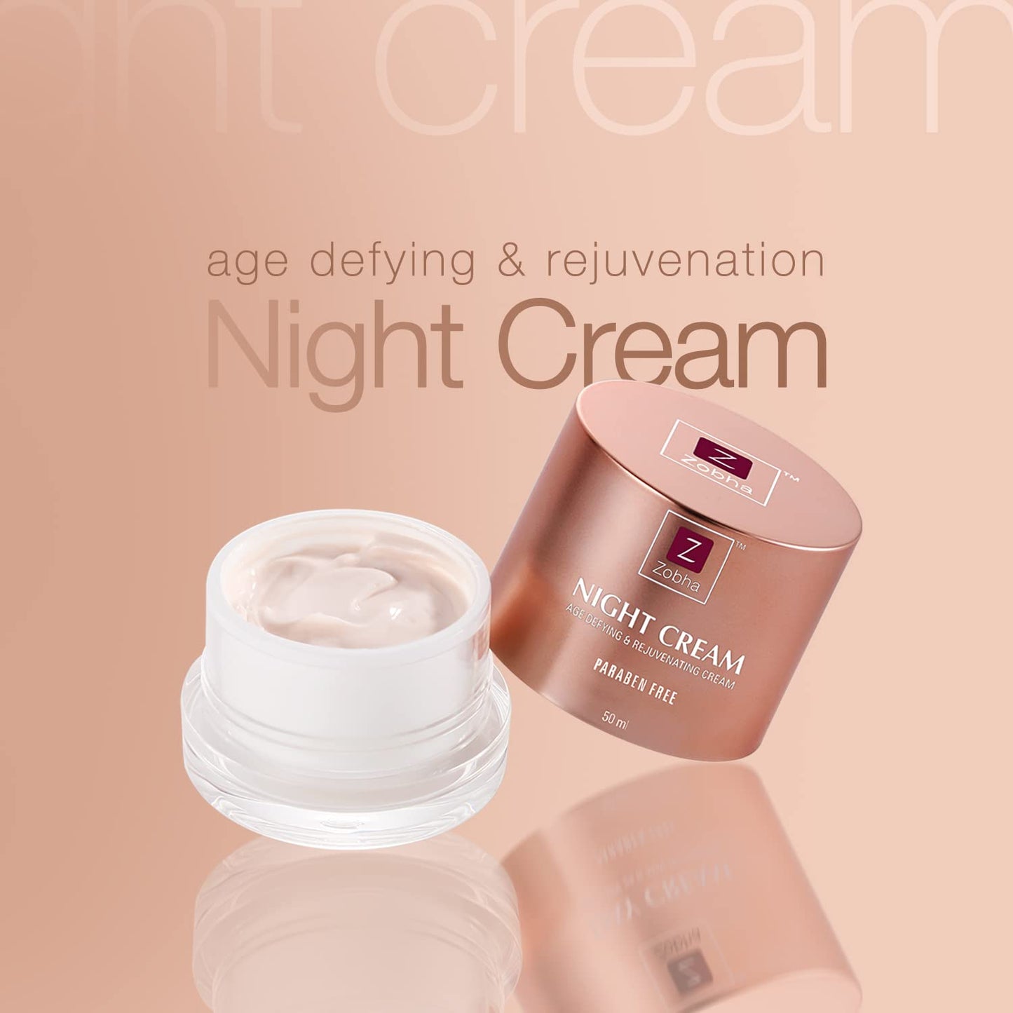 Zobha Age Defying & Rejuvenating Night Cream For Youth Anti-Aging Nourishing Night Cream