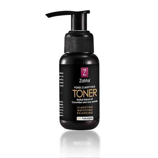 Zobha Pores Clarifying Skin Toner | 100% Natural Rose Fragrance