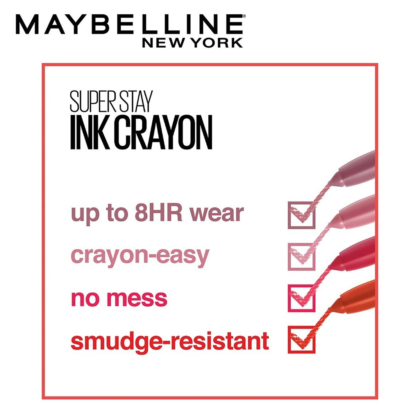 Maybelline New York Lipstick, Matte Finish Super Stay Crayon Lipstick