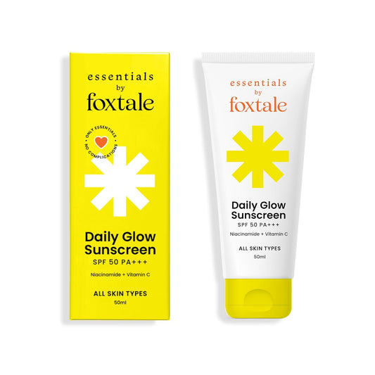 Foxtale Daily Glow Sunscreen SPF 50 PA+++ with Vitamin C -50ml
