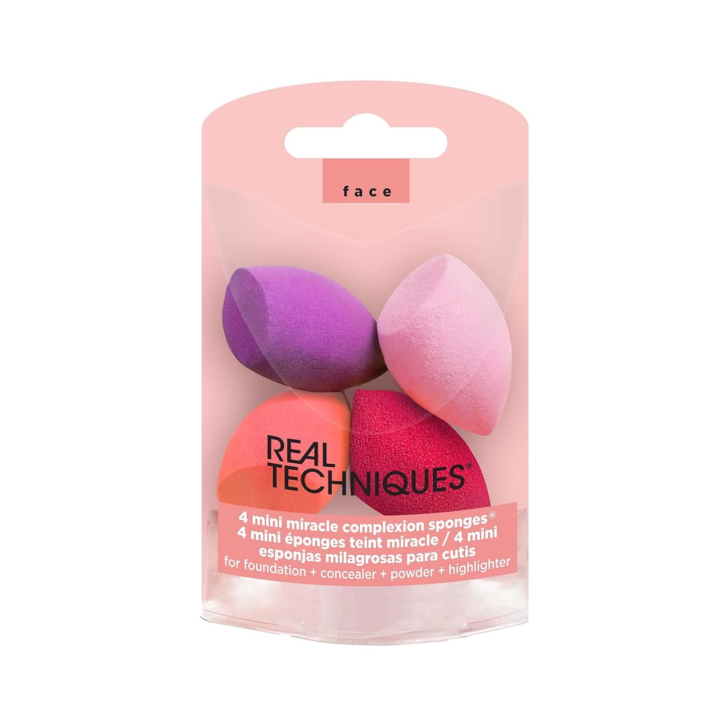 Real Techniques Cruelty Free Mini Miracle Complexion Sponges (Pack of 4)