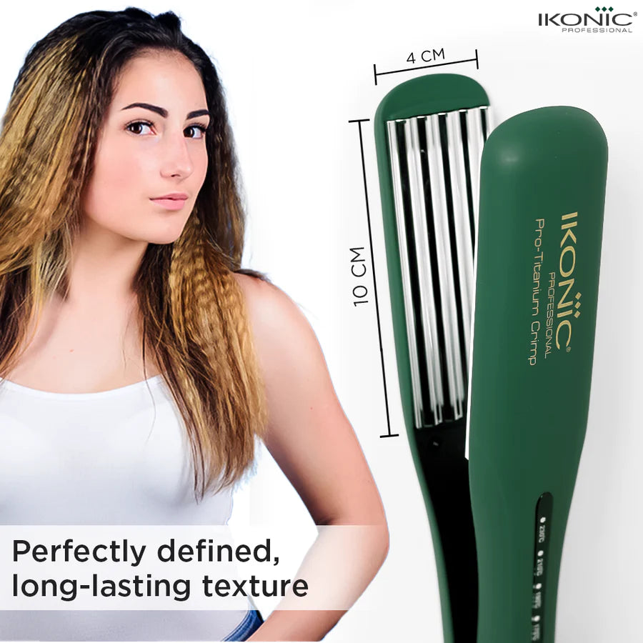 Ikonic Professional Pro Titanium Shine Hair Straightener - Emerald