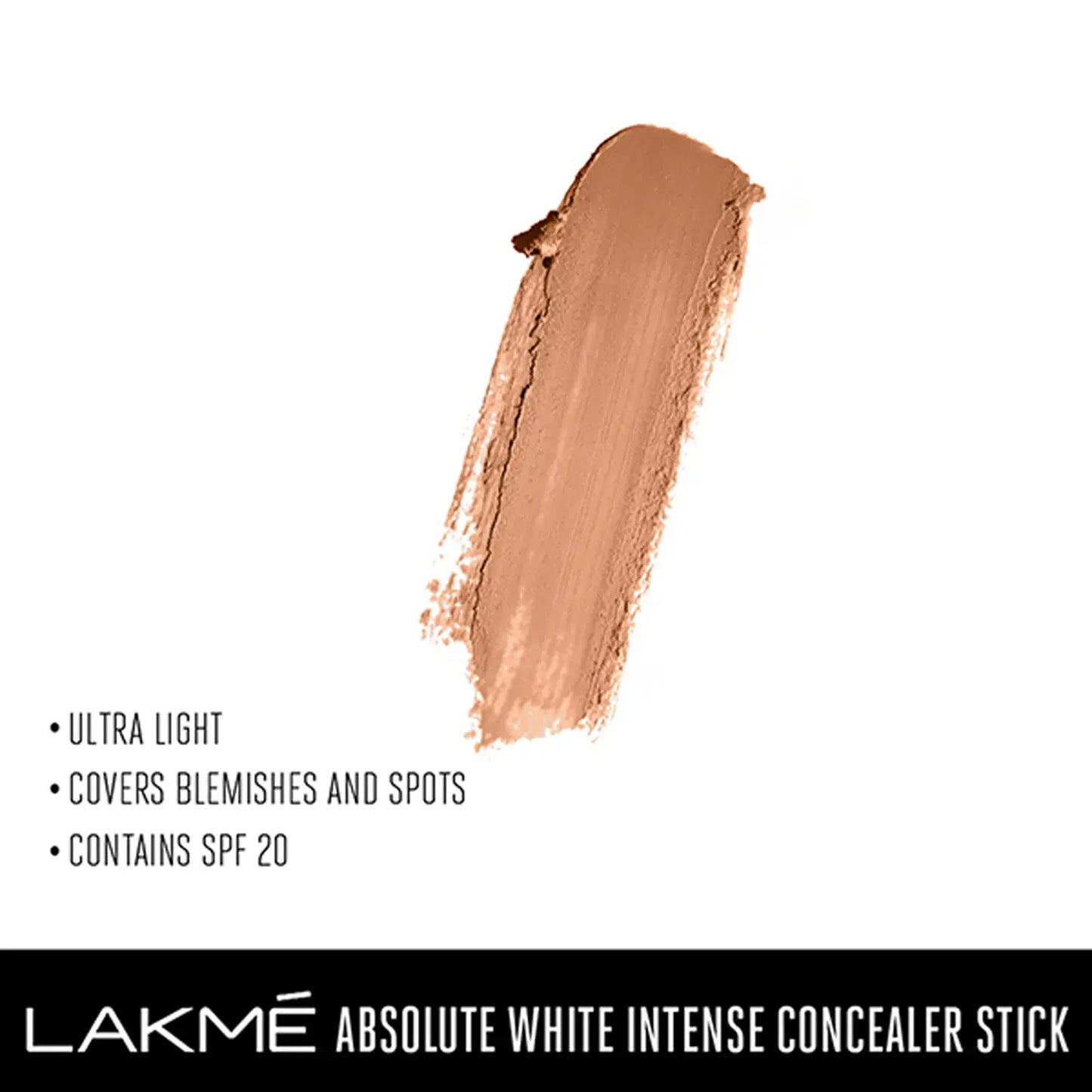 Lakme Absolute White Intense SPF 20 Concealer Stick - Beige 03